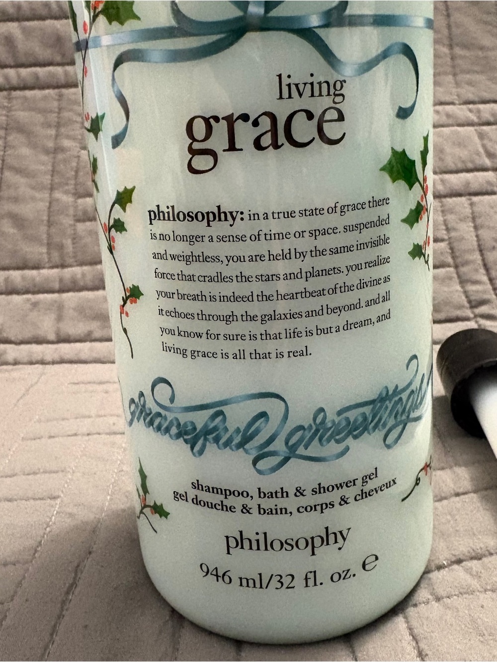Philosophy Living Grace 3 in 1 Shampoo, Bath & Shower Gel 32oz - Picture 2 of 5